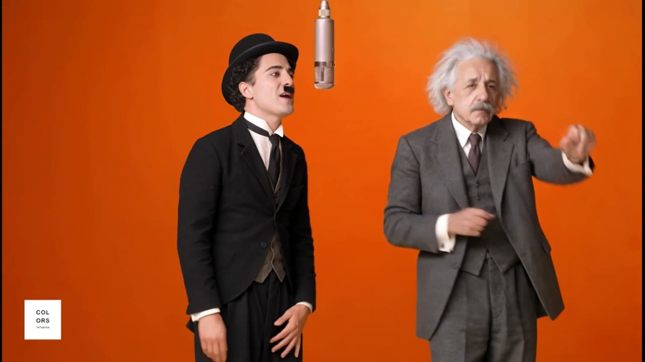 Tramp × Professor in the orange Hotel Lobby studio