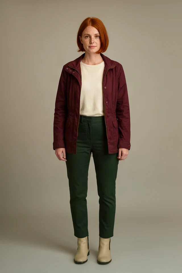 Burgundy Jacket reference image